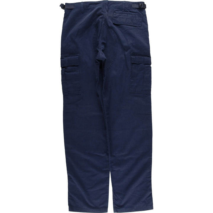Greek Military Cargo Pants, Men's, Size W33 cotton navy blue type Vintage Second Hand