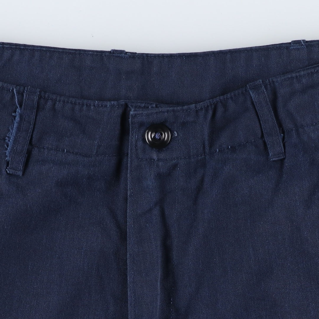 Greek Military Cargo Pants, Men's, Size W33 cotton navy blue type Vintage Second Hand