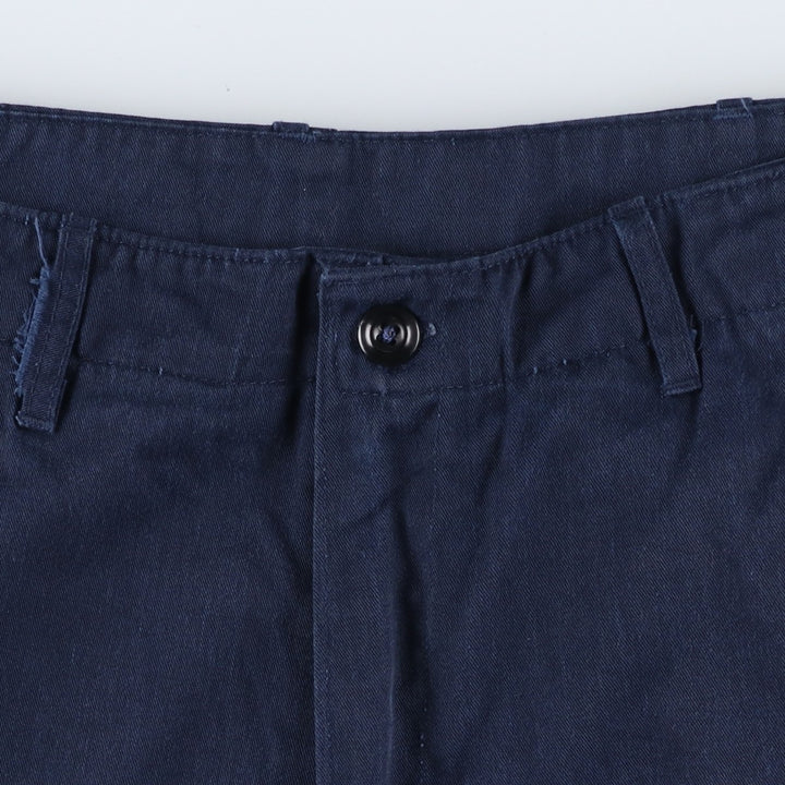 Greek Military Cargo Pants, Men's, Size W33 cotton navy blue type Vintage Second Hand
