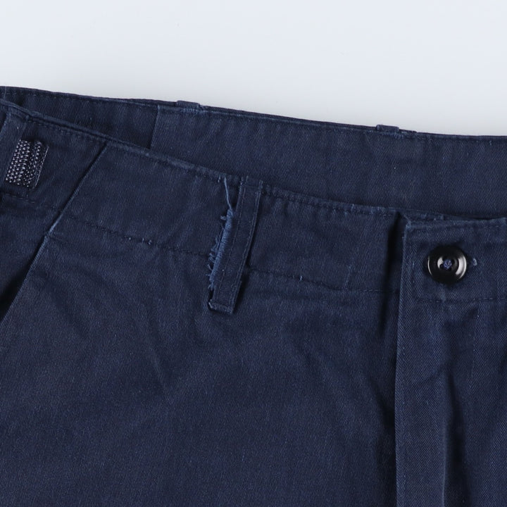 Greek Military Cargo Pants, Men's, Size W33 cotton navy blue type Vintage Second Hand