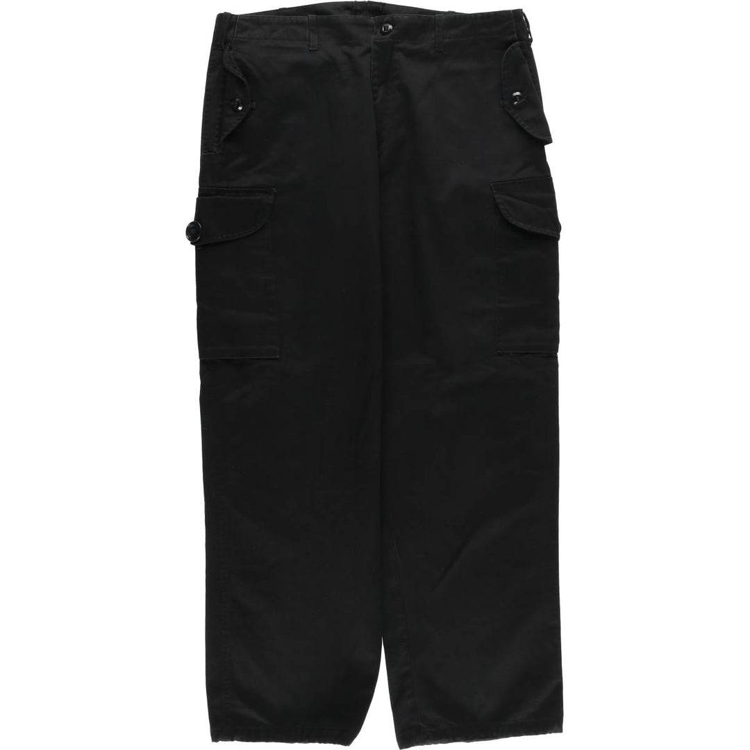 Civilian Military Cargo Pants Men's Size W35 polyester black type Vintage Second Hand