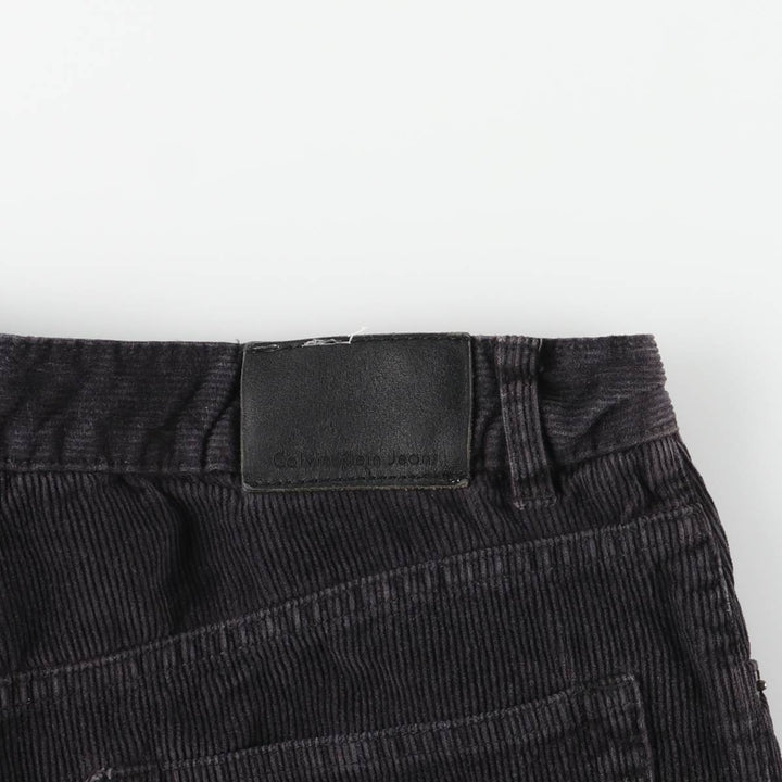 Calvin Klein Jeans corduroy pants, men's size W34 cotton black type Vintage Second Hand
