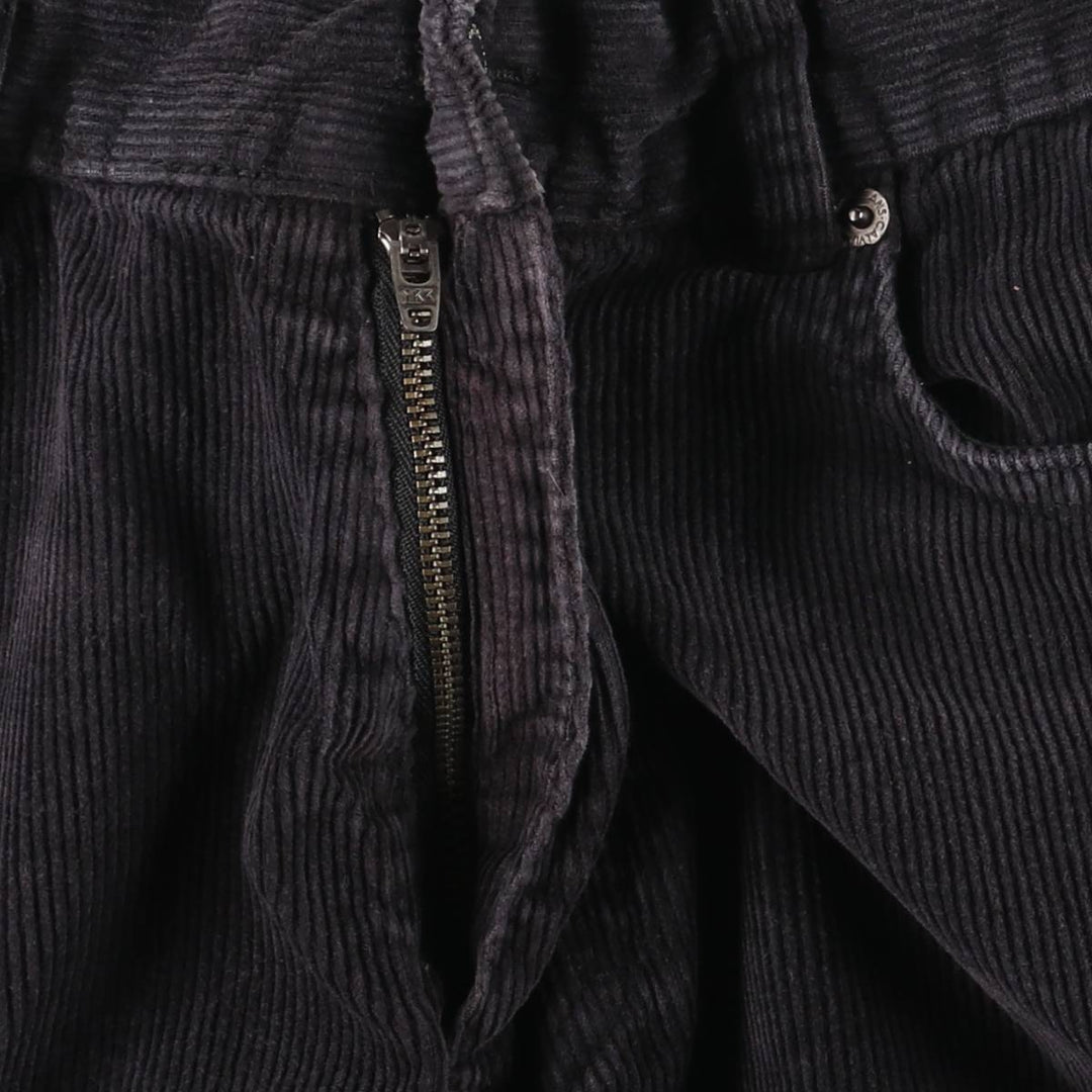 Calvin Klein Jeans corduroy pants, men's size W34 cotton black type Vintage Second Hand