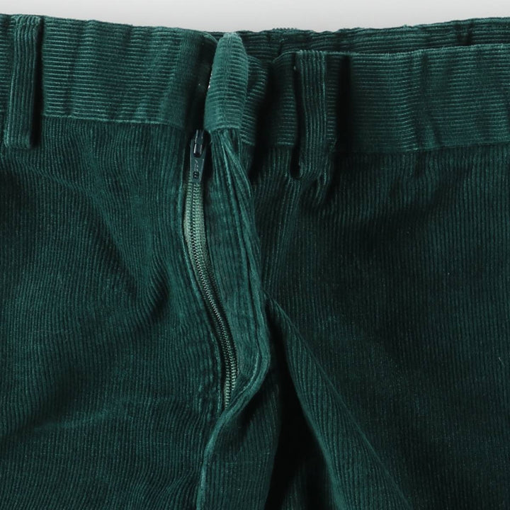 LANDS' END Corduroy Pants, Made in USA, Men's, Size W33 cotton green type Vintage Second Hand