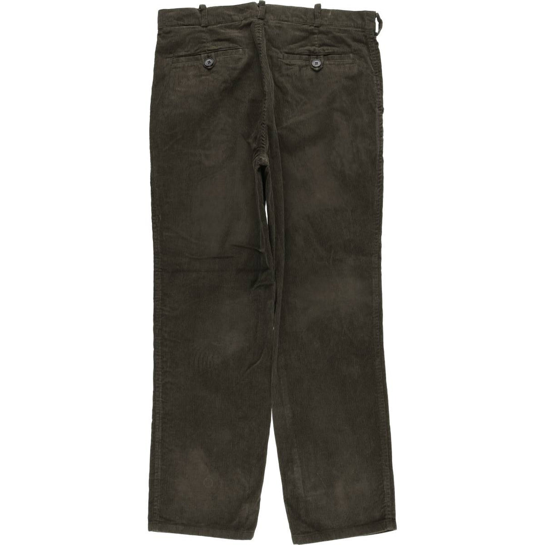 Most Suitable Corduroy Pants Made in the UK Men's Size W36 unclear Khaki type sage green Vintage Second Hand