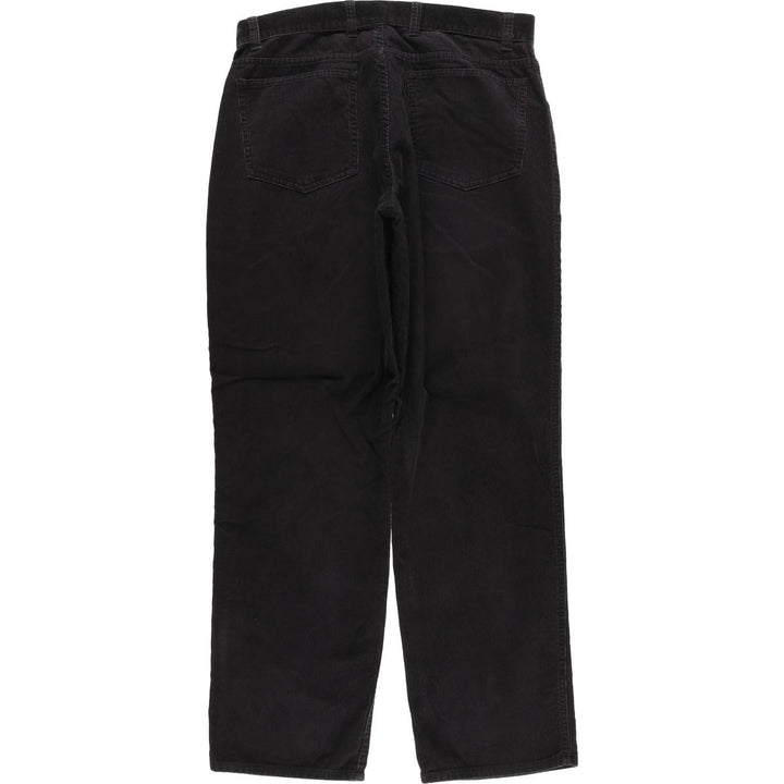 St. John's Bay Men's Corduroy Pants, Size 34 cotton black type Vintage Second Hand