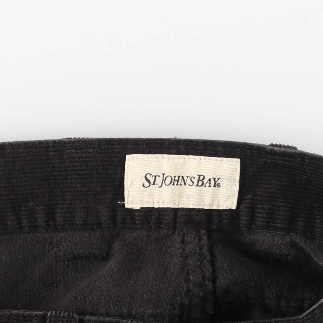 St. John's Bay Men's Corduroy Pants, Size 34 cotton black type Vintage Second Hand