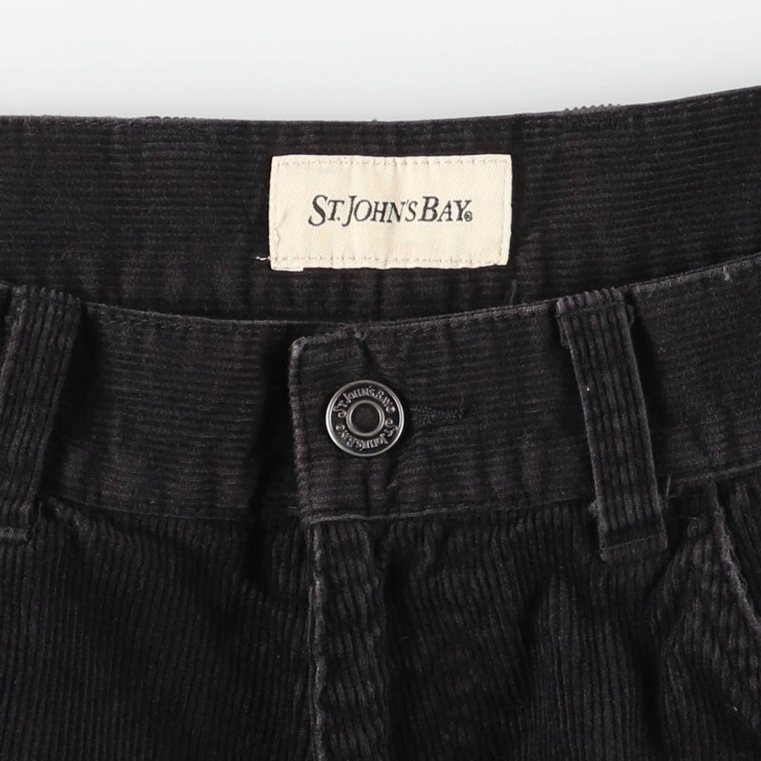 St. John's Bay Men's Corduroy Pants, Size 34 cotton black type Vintage Second Hand