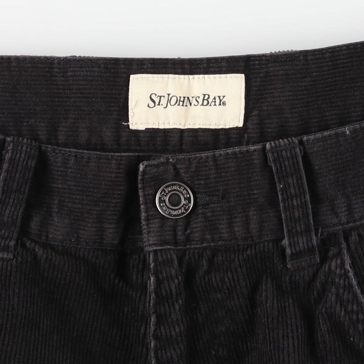 St. John's Bay Men's Corduroy Pants, Size 34 cotton black type Vintage Second Hand