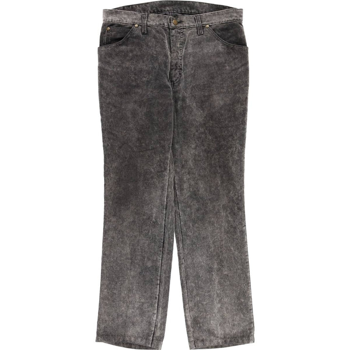 Vintage Lee corduroy pants, made in England, men's size W34. cotton black type Vintage Second Hand