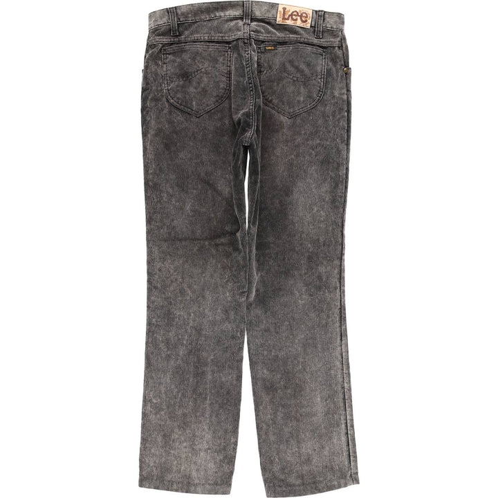 Vintage Lee corduroy pants, made in England, men's size W34. cotton black type Vintage Second Hand