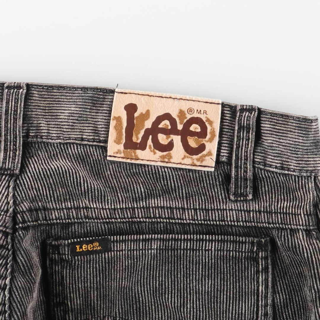 Vintage Lee corduroy pants, made in England, men's size W34. cotton black type Vintage Second Hand