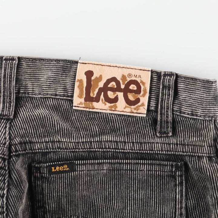 Vintage Lee corduroy pants, made in England, men's size W34. cotton black type Vintage Second Hand