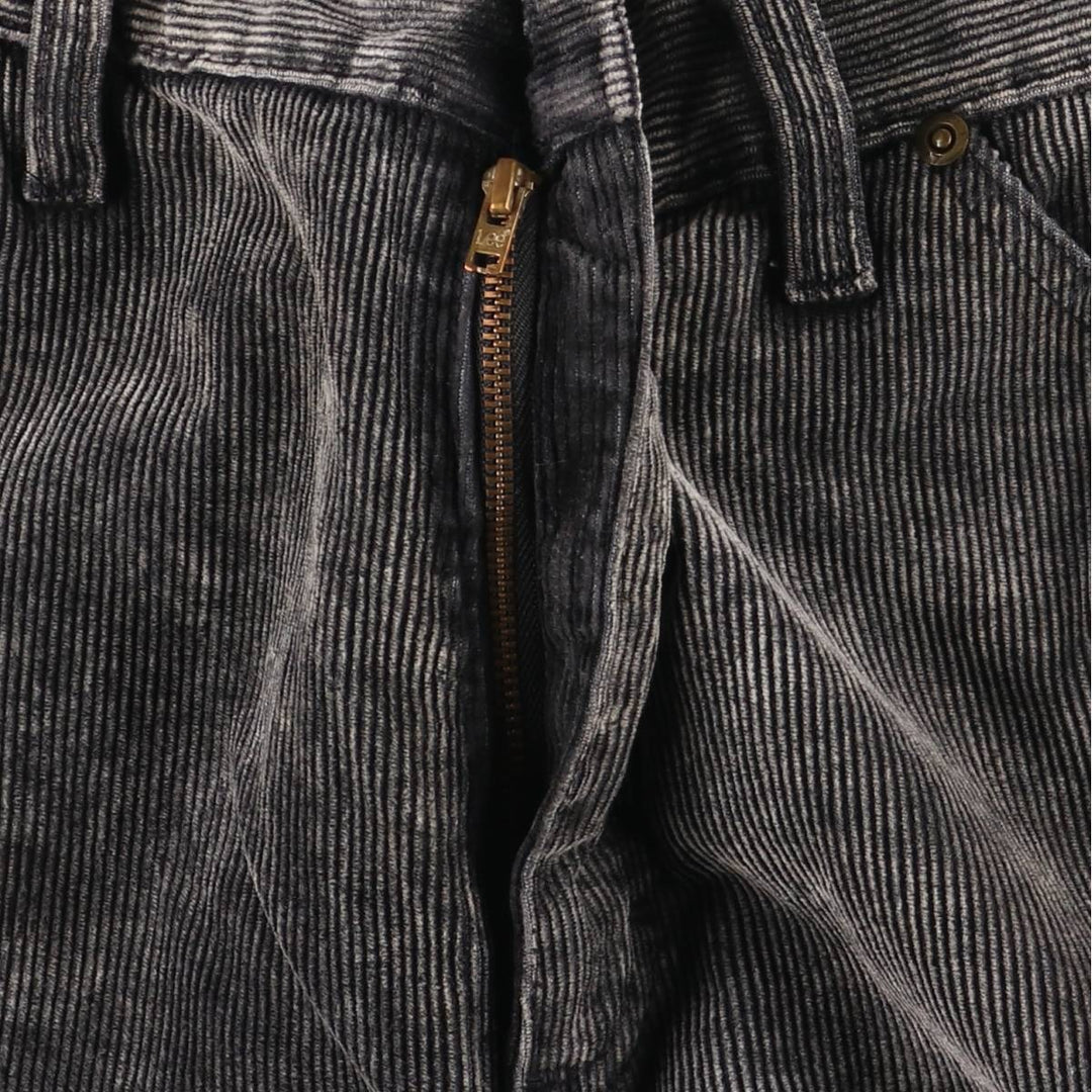 Vintage Lee corduroy pants, made in England, men's size W34. cotton black type Vintage Second Hand