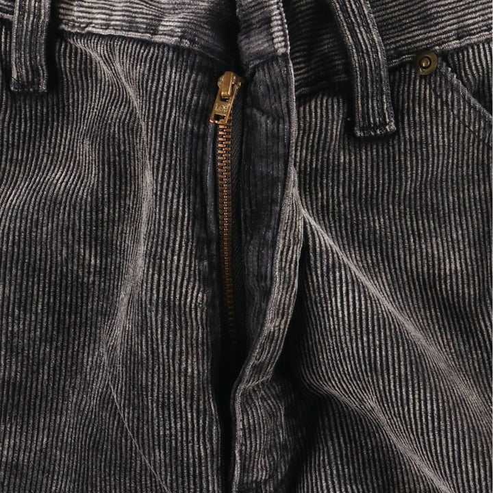 Vintage Lee corduroy pants, made in England, men's size W34. cotton black type Vintage Second Hand