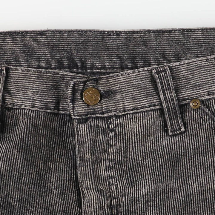 Vintage Lee corduroy pants, made in England, men's size W34. cotton black type Vintage Second Hand