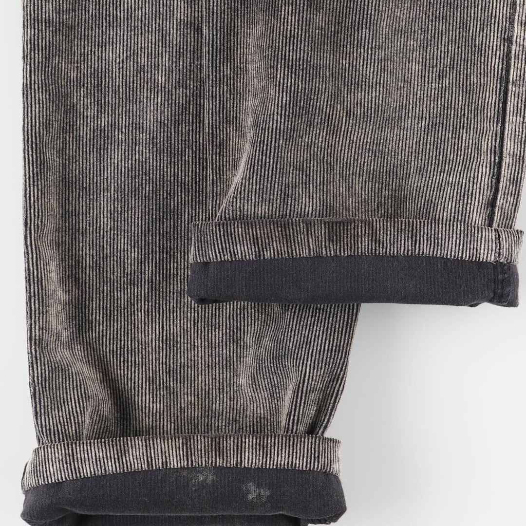 Vintage Lee corduroy pants, made in England, men's size W34. cotton black type Vintage Second Hand
