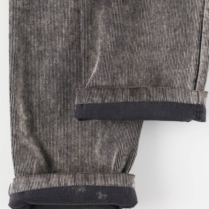 Vintage Lee corduroy pants, made in England, men's size W34. cotton black type Vintage Second Hand
