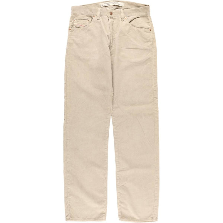 Diesel Industry Corduroy Pants, Made in Italy, Men's, Size W34 cotton Beige type Vintage Second Hand