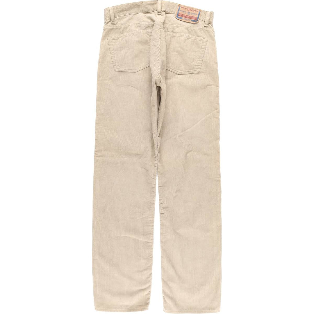 Diesel Industry Corduroy Pants, Made in Italy, Men's, Size W34 cotton Beige type Vintage Second Hand