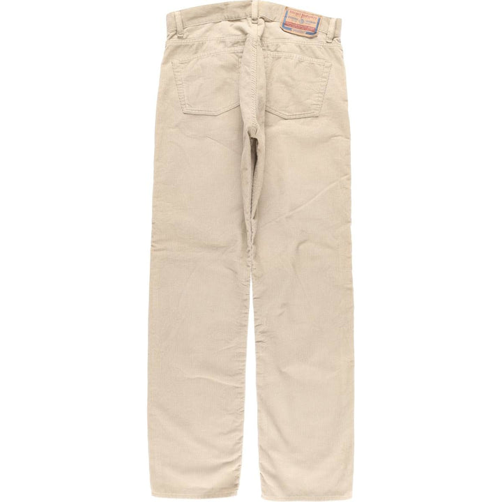 Diesel Industry Corduroy Pants, Made in Italy, Men's, Size W34 cotton Beige type Vintage Second Hand