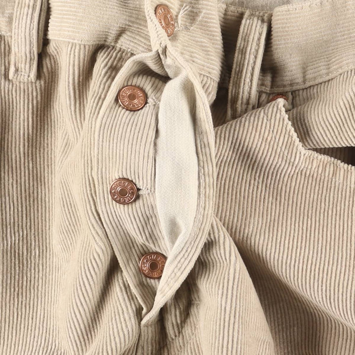 Diesel Industry Corduroy Pants, Made in Italy, Men's, Size W34 cotton Beige type Vintage Second Hand