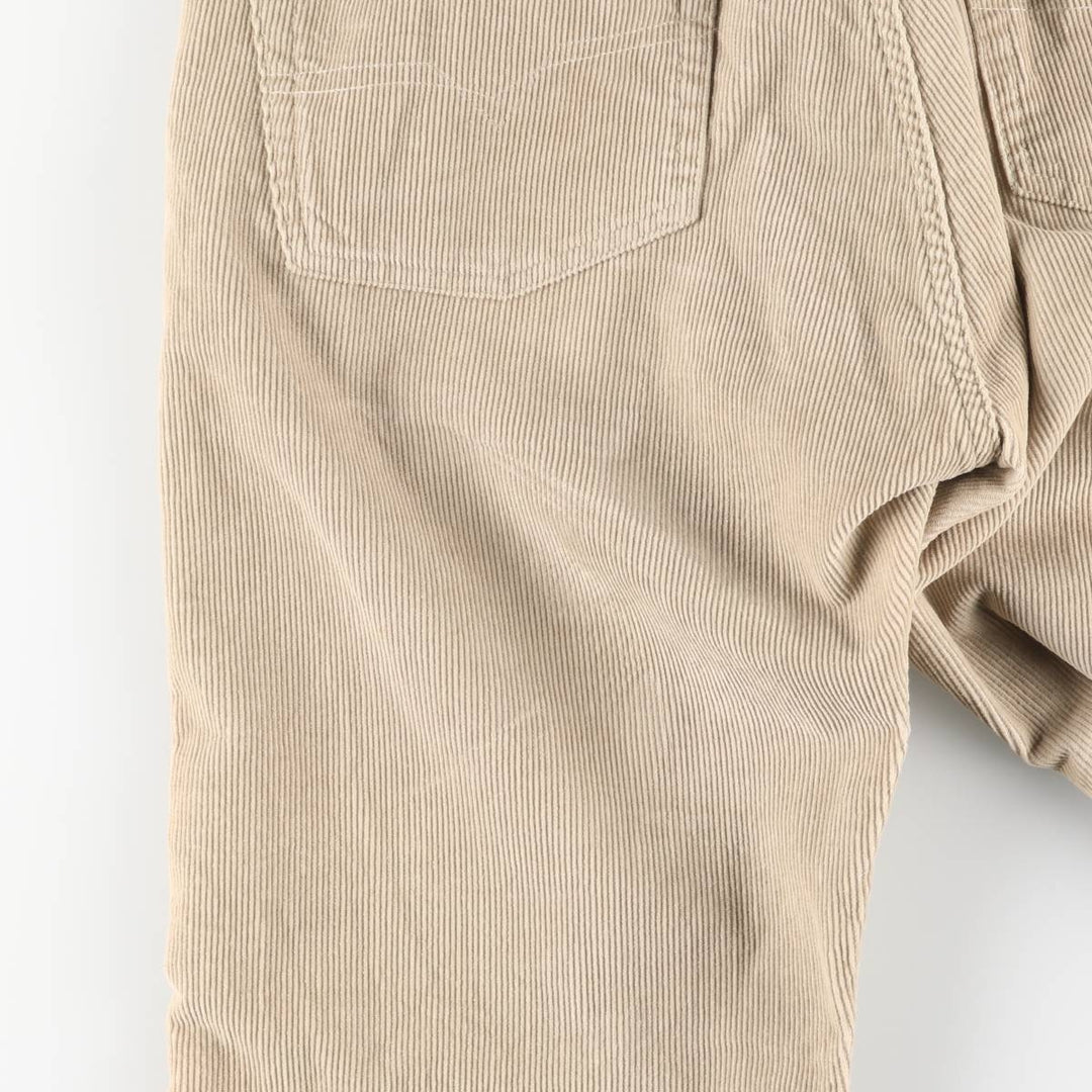 Diesel Industry Corduroy Pants, Made in Italy, Men's, Size W34 cotton Beige type Vintage Second Hand