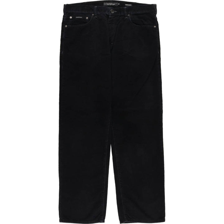 Calvin Klein Jeans corduroy pants, men's size W37 cotton black type Vintage Second Hand