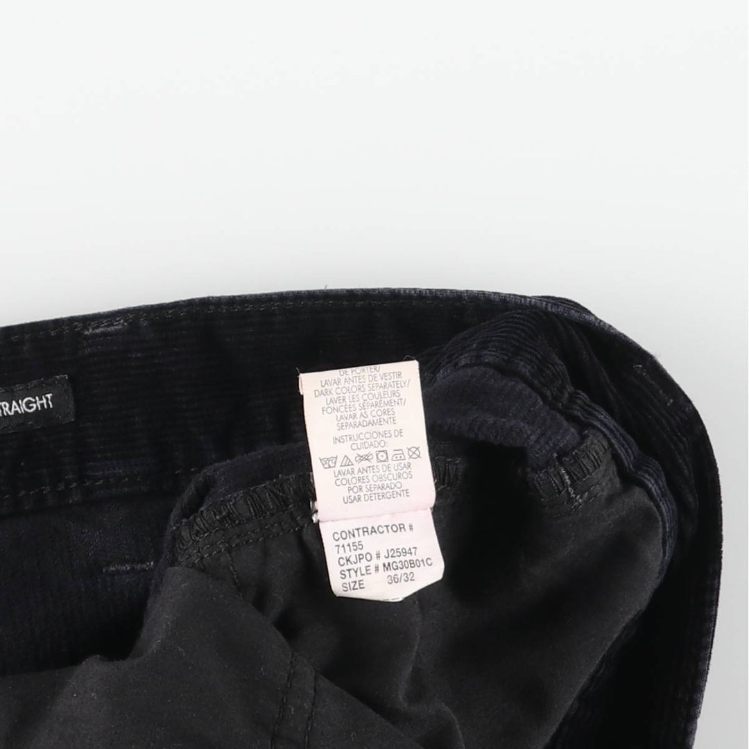 Calvin Klein Jeans corduroy pants, men's size W37 cotton black type Vintage Second Hand