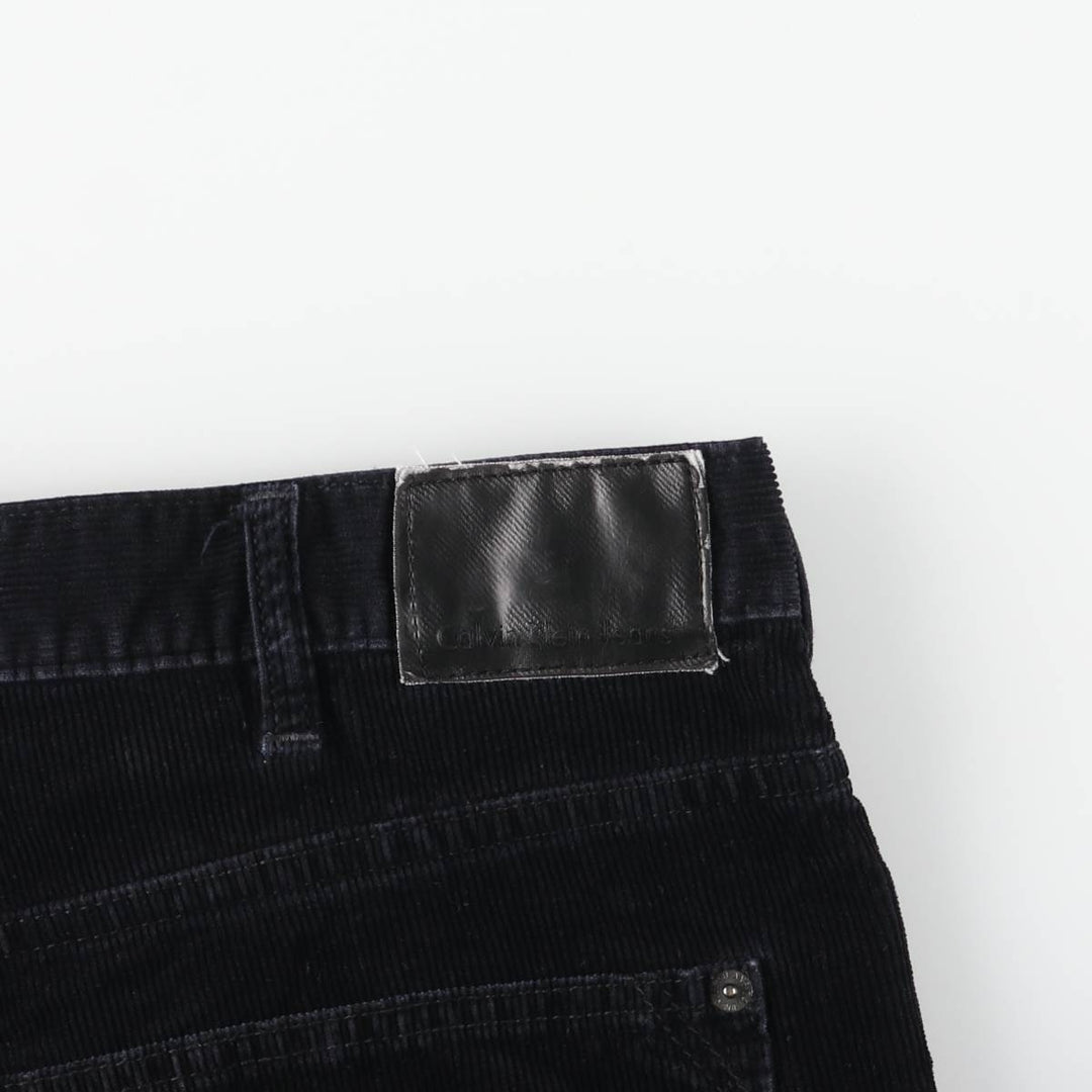 Calvin Klein Jeans corduroy pants, men's size W37 cotton black type Vintage Second Hand