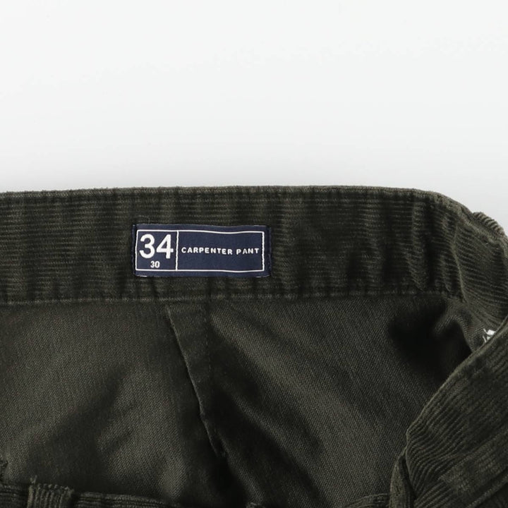 GAP Carpenter Corduroy Pants, Men's, Size W36 cotton black type Vintage Second Hand