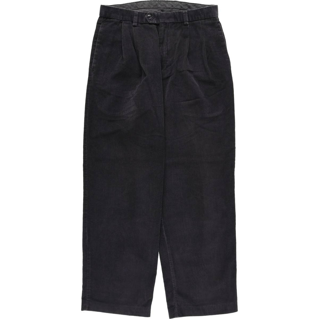 Dockers Recode Two-Pleated Corduroy Pants, Men's, Size W32 cotton black type Vintage Second Hand