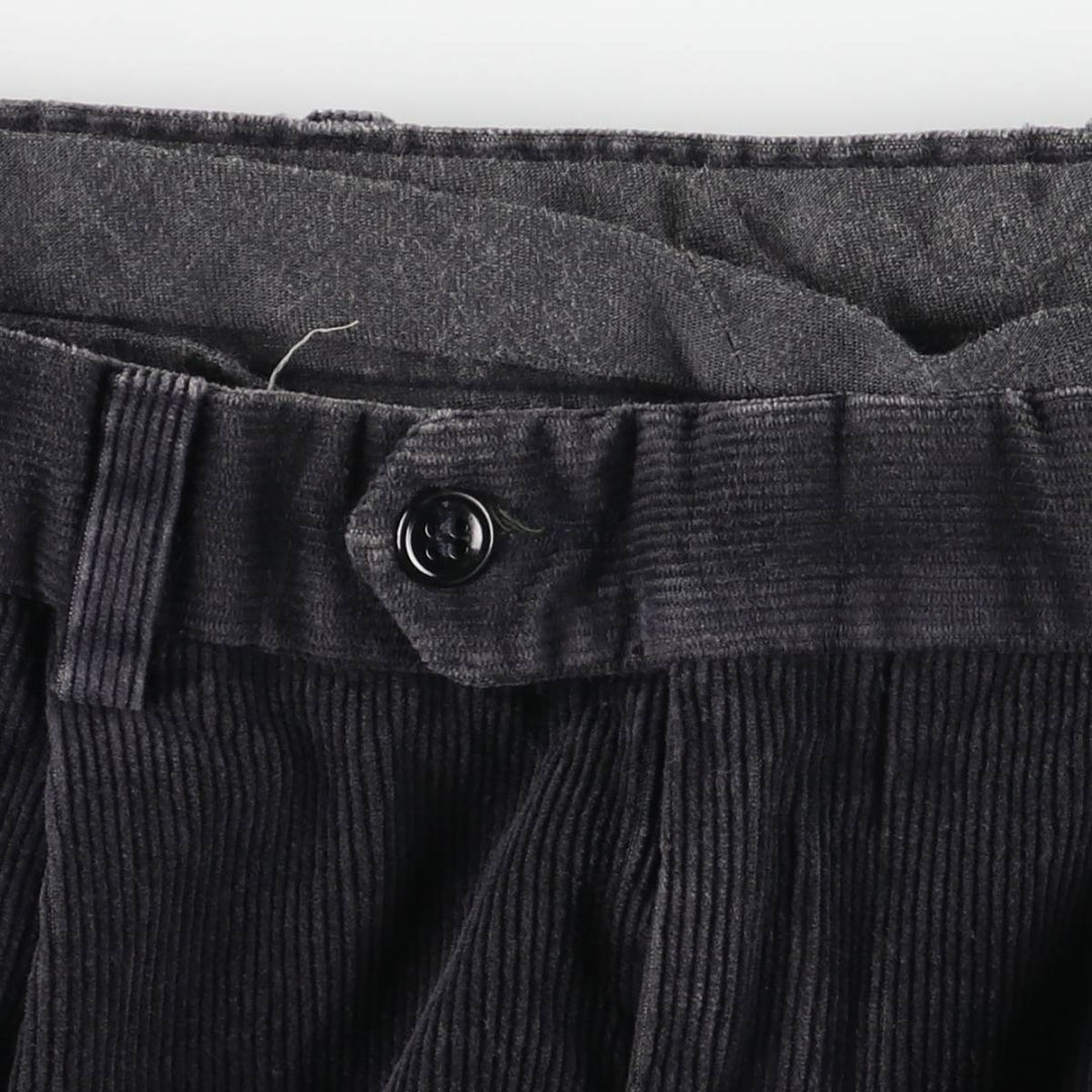 Dockers Recode Two-Pleated Corduroy Pants, Men's, Size W32 cotton black type Vintage Second Hand