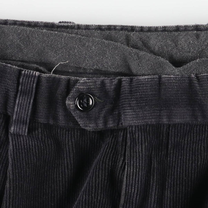 Dockers Recode Two-Pleated Corduroy Pants, Men's, Size W32 cotton black type Vintage Second Hand