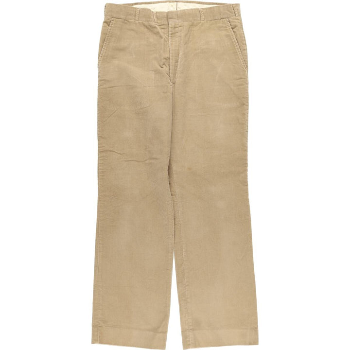 HUBBARD Corduroy Pants, Made in USA, Men's, Size 34 unclear Beige type Vintage Second Hand