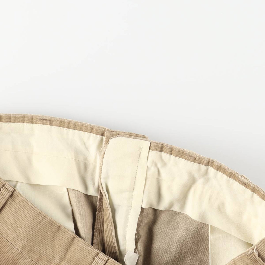 HUBBARD Corduroy Pants, Made in USA, Men's, Size 34 unclear Beige type Vintage Second Hand