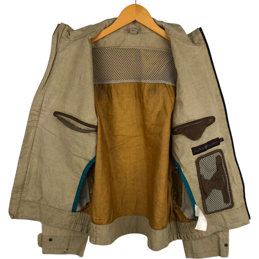 Timberland Limited Collection Linen Jacket, Men's Size M linen Beige type Vintage Second Hand
