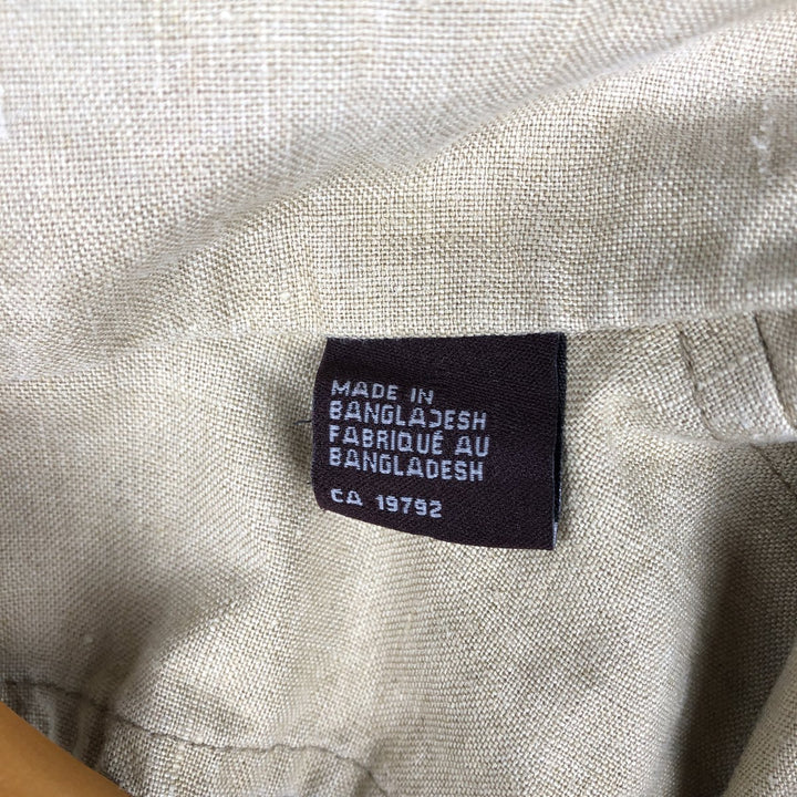 Timberland Limited Collection Linen Jacket, Men's Size M linen Beige type Vintage Second Hand
