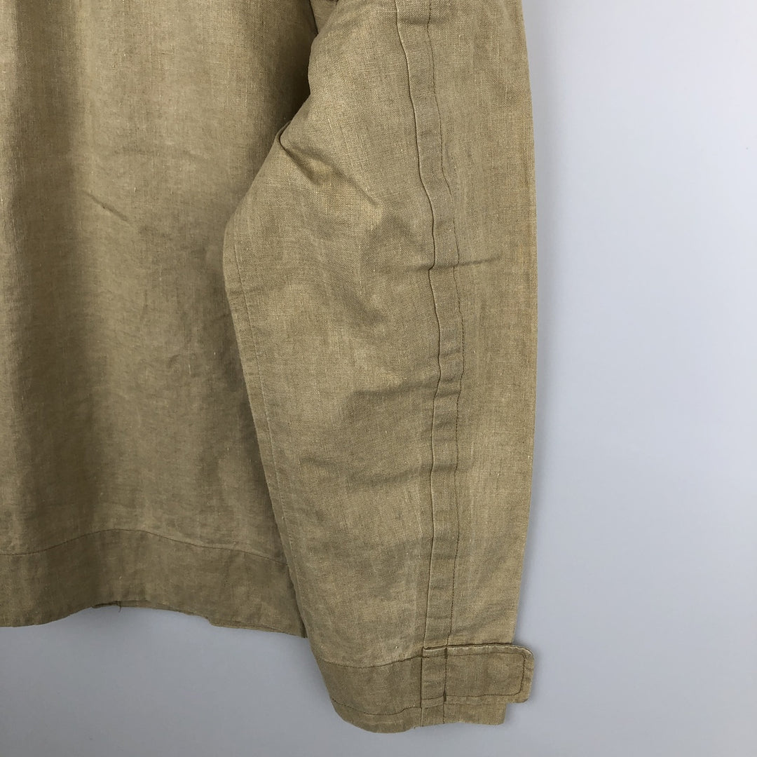 Timberland Limited Collection Linen Jacket, Men's Size M linen Beige type Vintage Second Hand