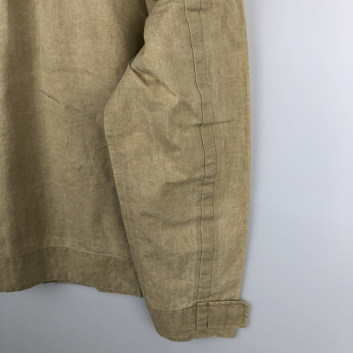 Timberland Limited Collection Linen Jacket, Men's Size M linen Beige type Vintage Second Hand