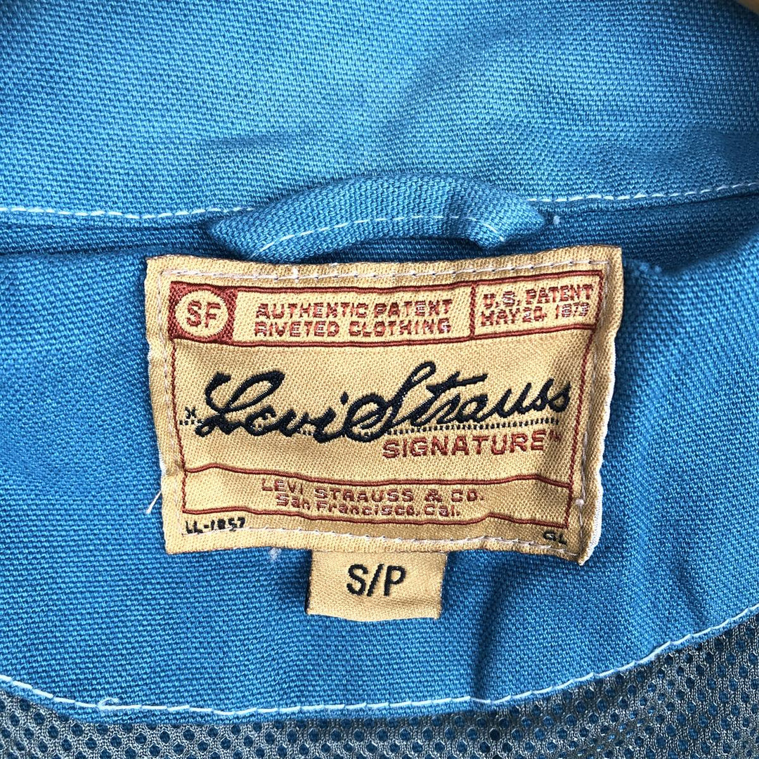 Levi's Signature Cotton Jacket, Men's Size Small cotton blue type Vintage Second Hand