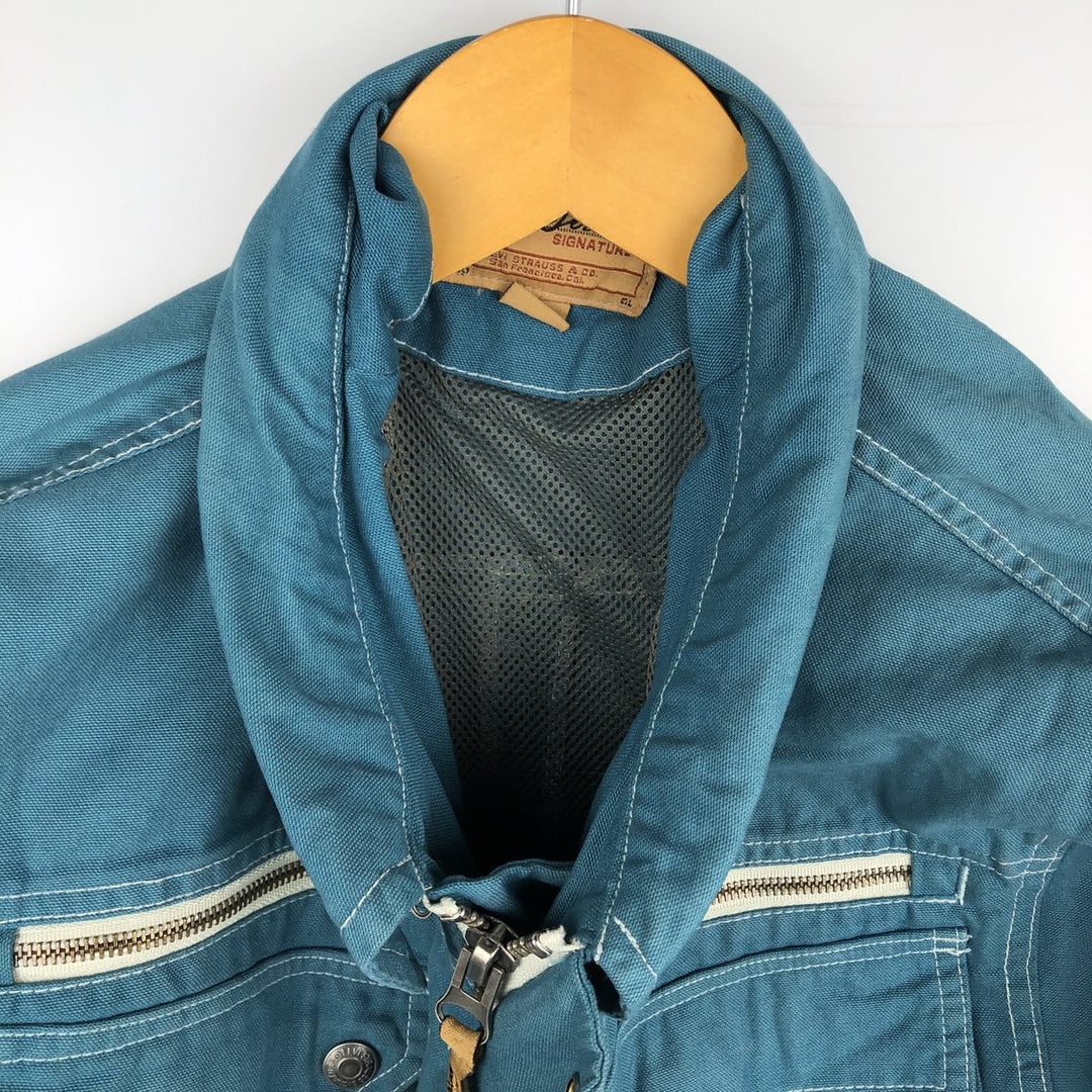Levi's Signature Cotton Jacket, Men's Size Small cotton blue type Vintage Second Hand
