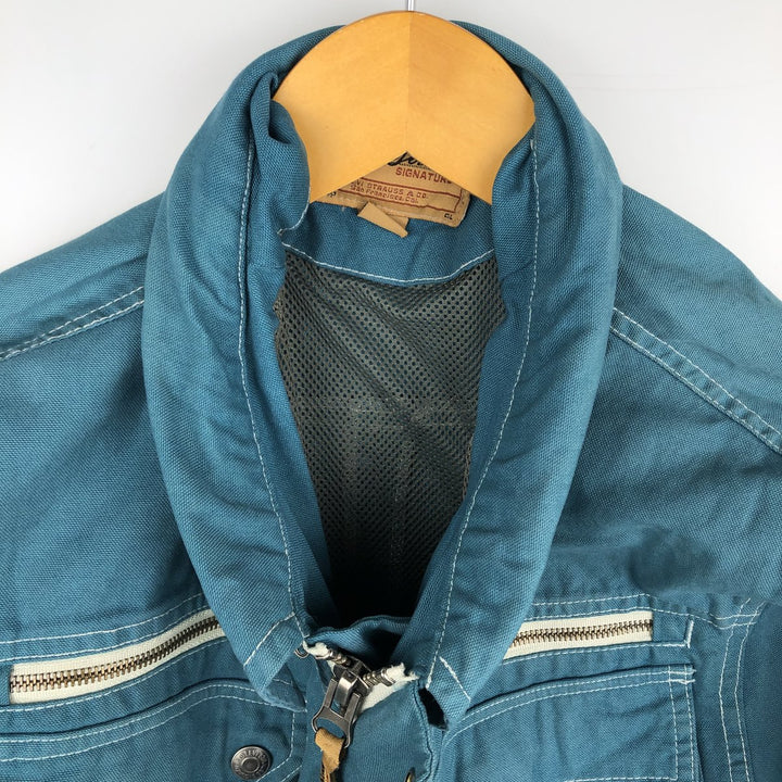 Levi's Signature Cotton Jacket, Men's Size Small cotton blue type Vintage Second Hand