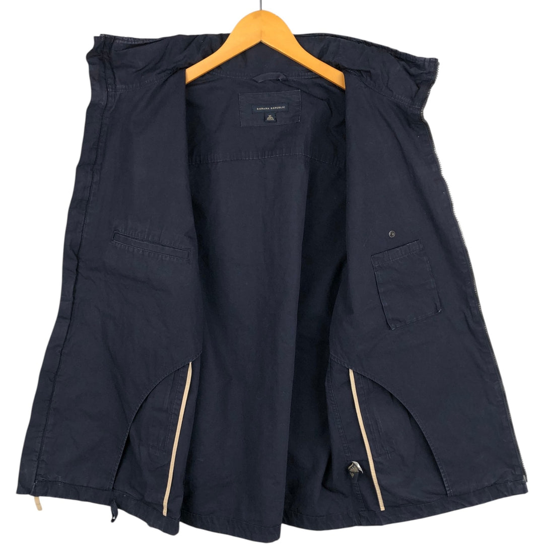 2000'S Banana Republic Cotton Jacket, Men's Size M cotton navy blue type Vintage Second Hand