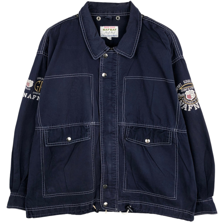 NAF Cotton Jacket, Men's Size XL cotton navy blue type Vintage Second Hand