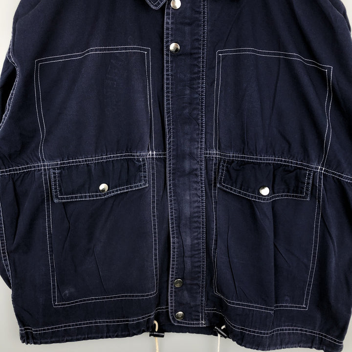 NAF Cotton Jacket, Men's Size XL cotton navy blue type Vintage Second Hand