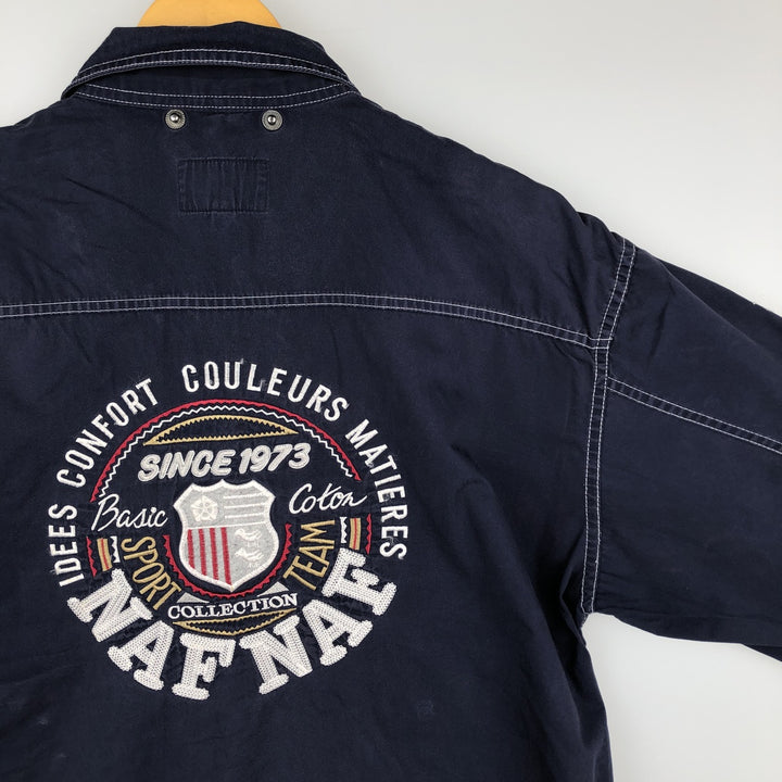 NAF Cotton Jacket, Men's Size XL cotton navy blue type Vintage Second Hand