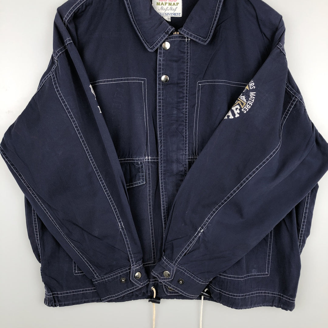 NAF Cotton Jacket, Men's Size XL cotton navy blue type Vintage Second Hand