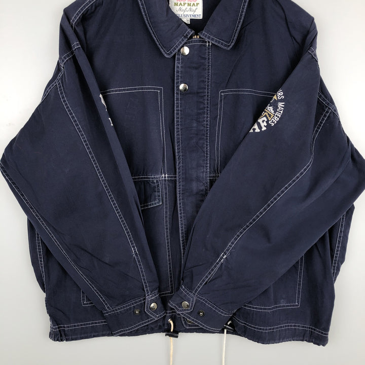 NAF Cotton Jacket, Men's Size XL cotton navy blue type Vintage Second Hand