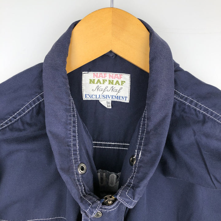 NAF Cotton Jacket, Men's Size XL cotton navy blue type Vintage Second Hand